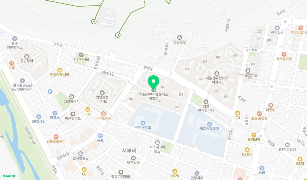 휴플러스어린이집 위치 지도
