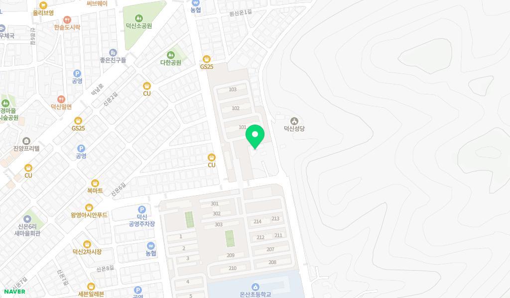 금은동어린이집 위치 지도