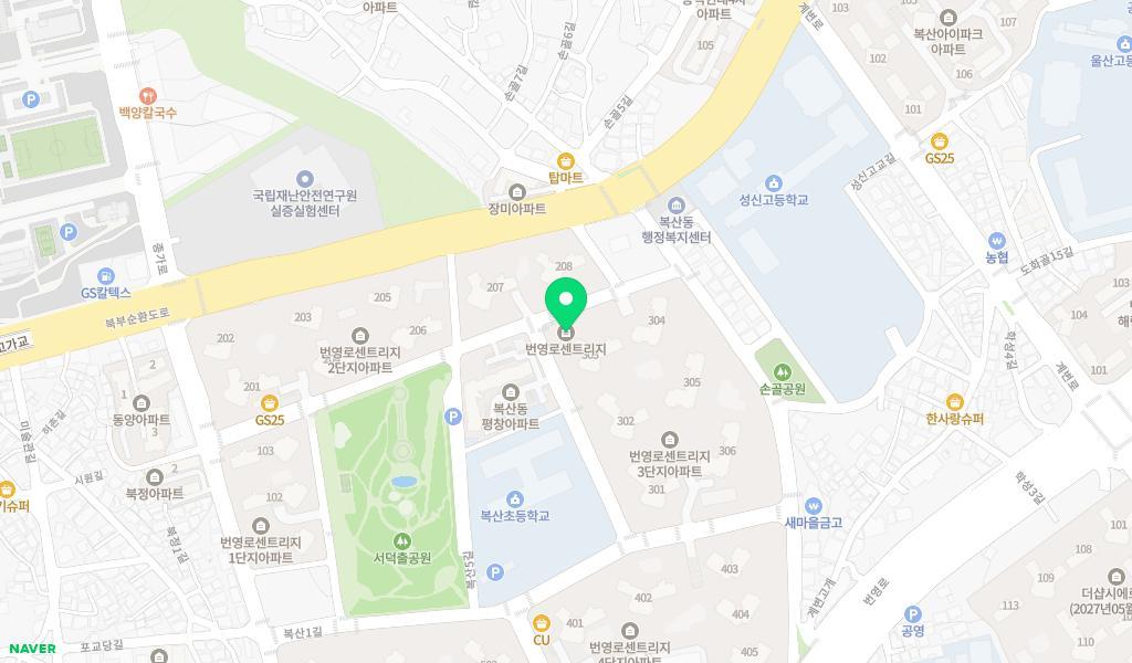 번영로센트리지 2단지어린이집 위치 지도