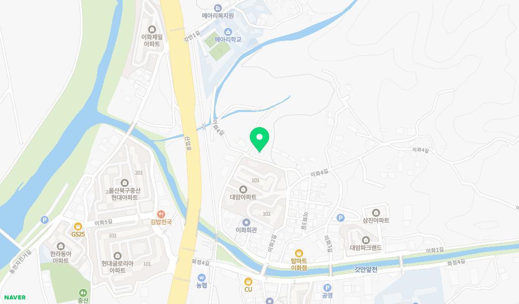 희수자연학교어린이집 위치 지도