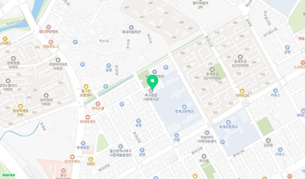 해밀어린이집 위치 지도