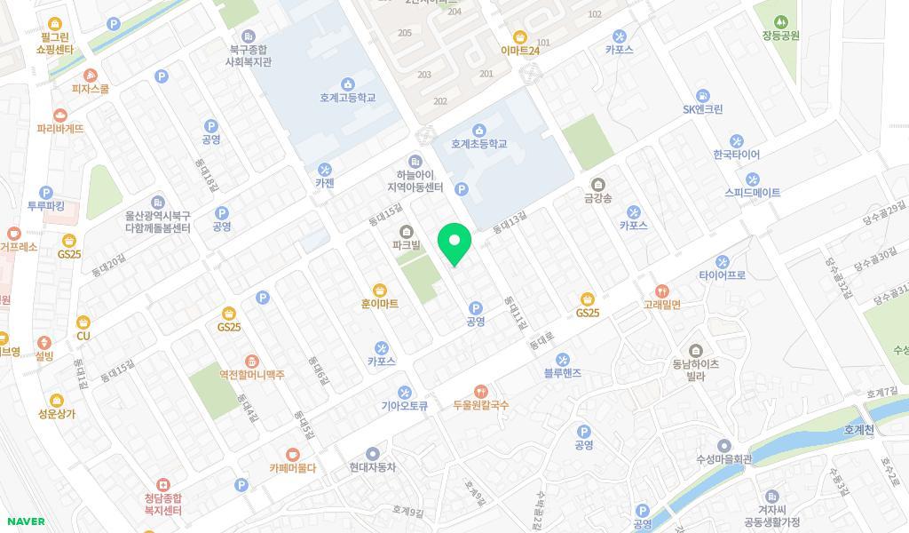 푸른숲어린이집 위치 지도