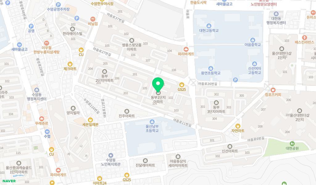 통통어린이집 위치 지도