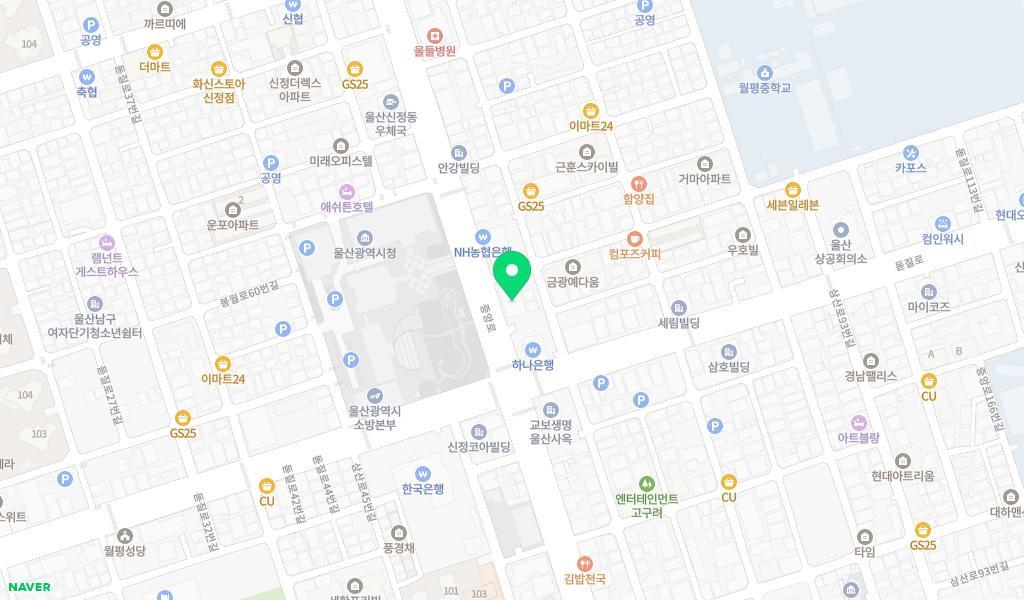 BNK울산어린이집 위치 지도
