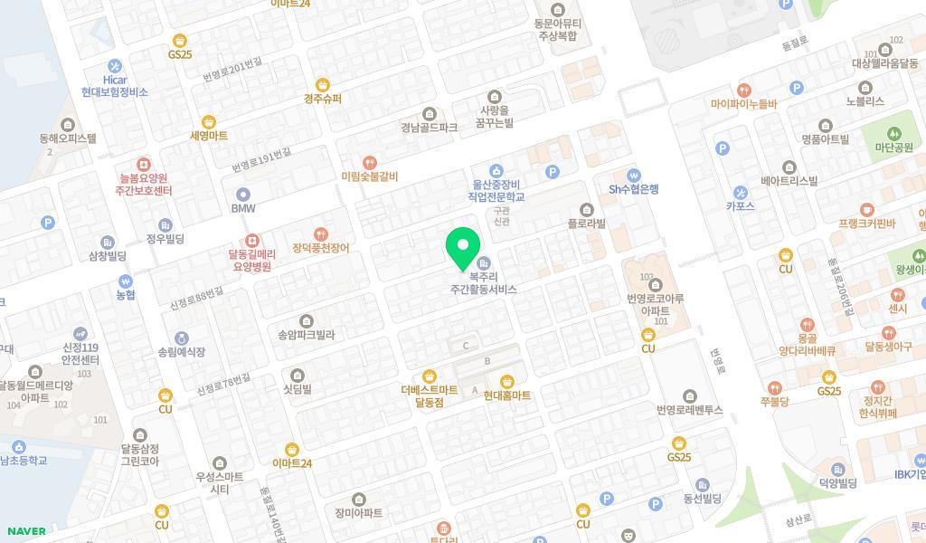동평키즈어린이집 위치 지도