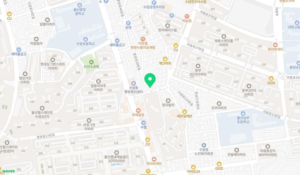SK행복(수암점)어린이집 위치 지도