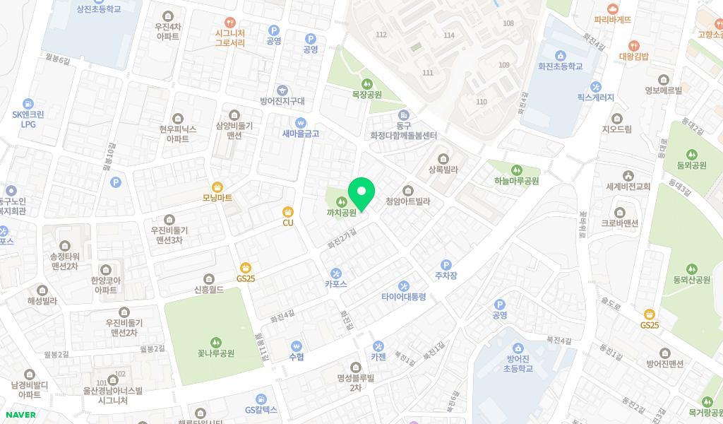 동화나라어린이집 위치 지도