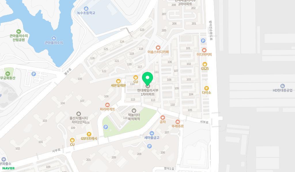 파란하늘나무어린이집 위치 지도