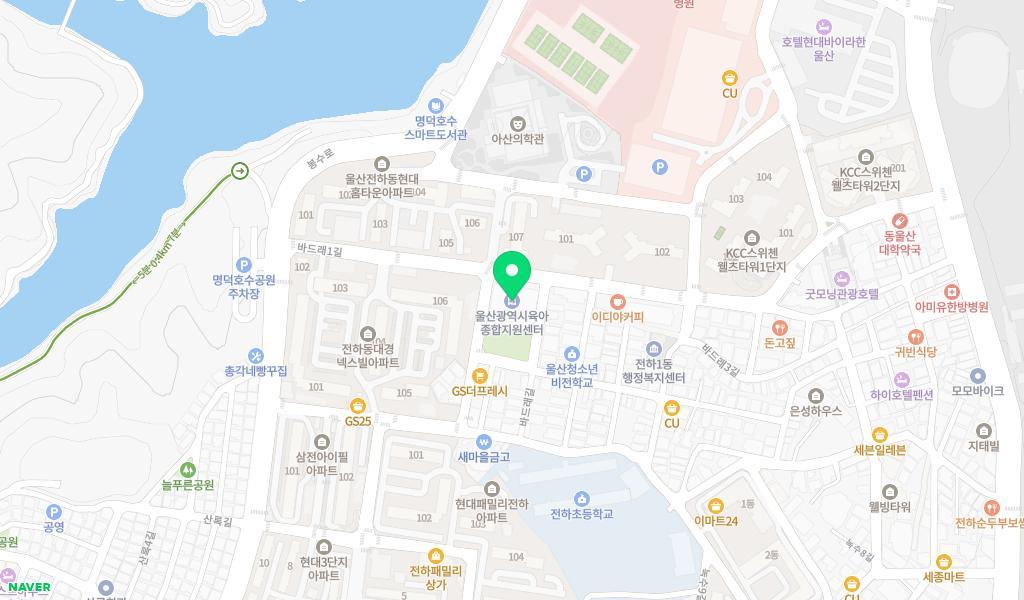울산시립연구형어린이집 위치 지도