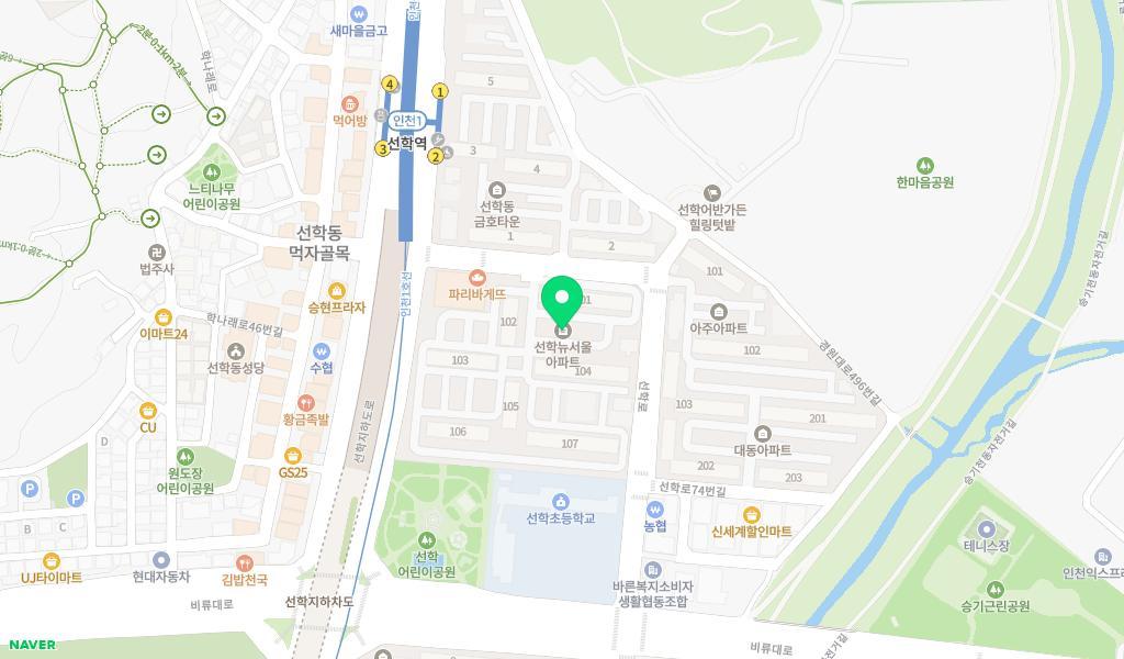모아어린이집 위치 지도