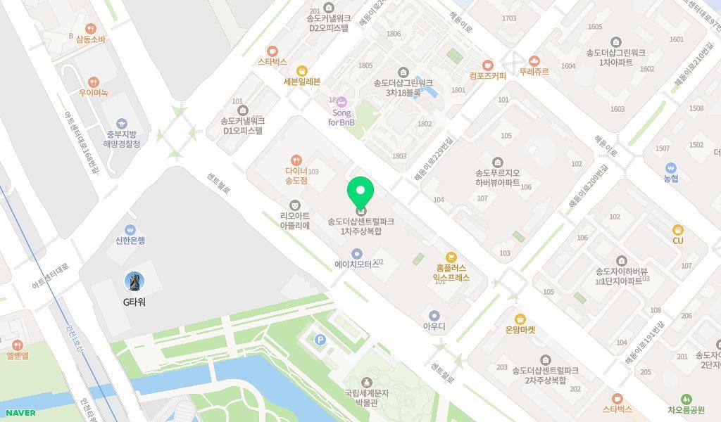 센트럴파크1어린이집 위치 지도