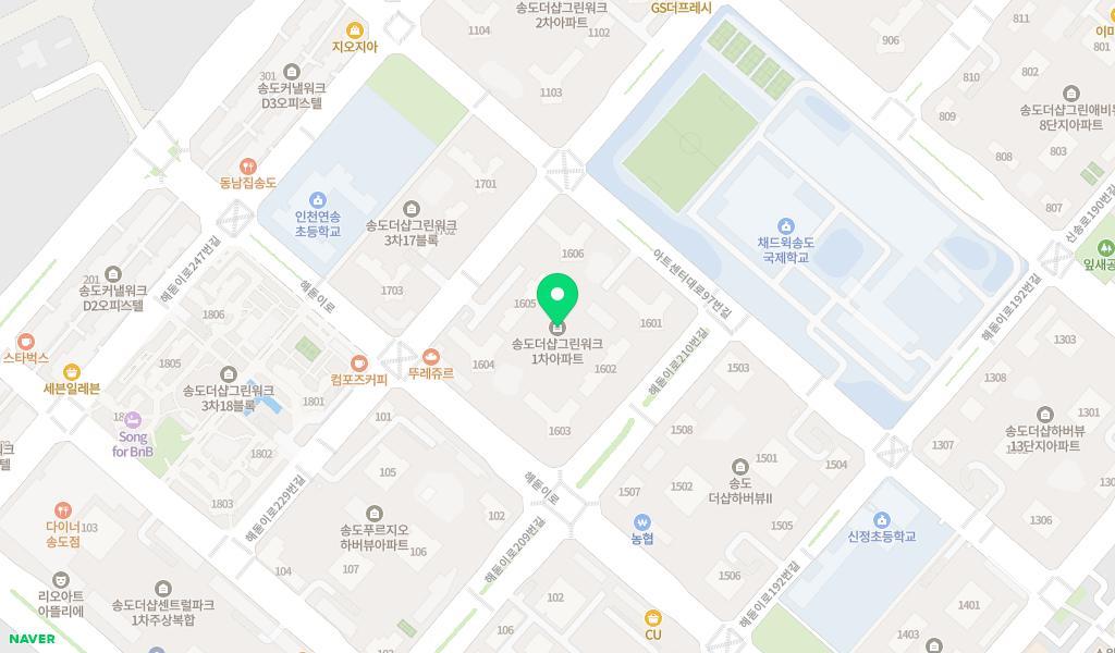 구립그린워크1차어린이집 위치 지도