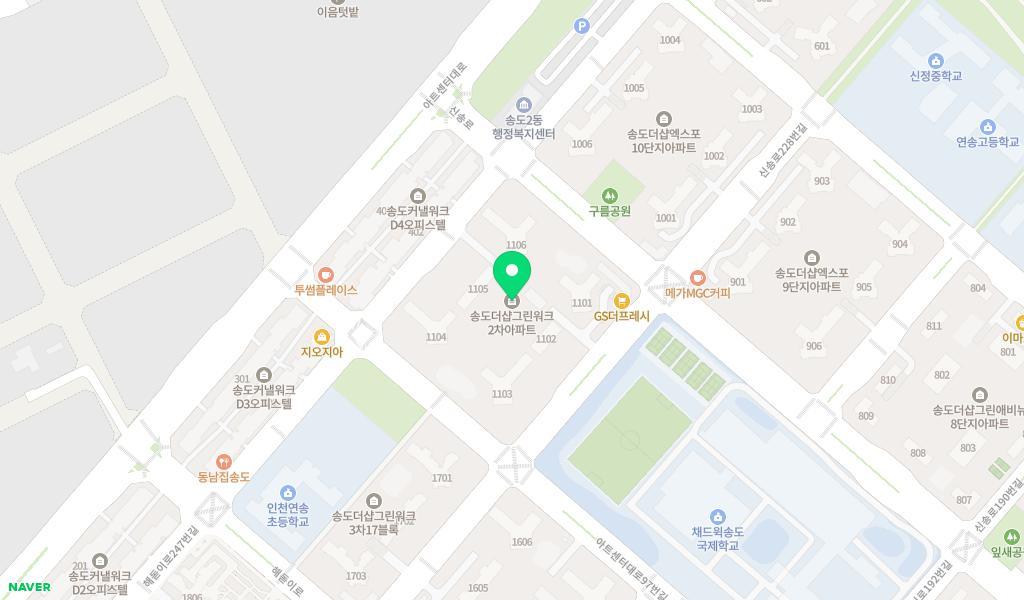 구립그린워크2차어린이집 위치 지도