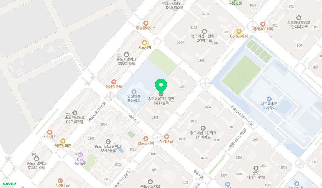 그린키즈어린이집 위치 지도