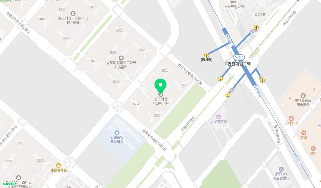 국공립파크애비뉴어린이집 위치 지도