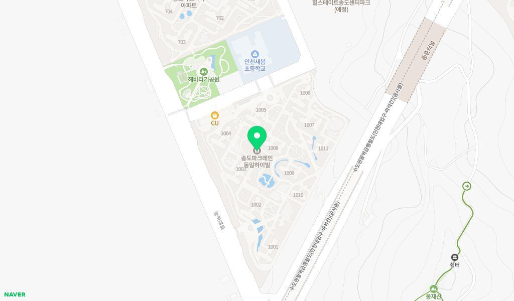 국공립파크레인어린이집 위치 지도