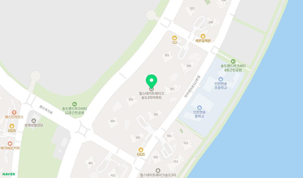 국공립레이크3차어린이집 위치 지도