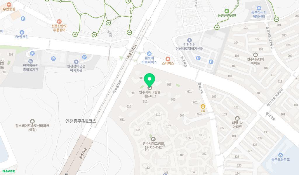 국공립그랑블에듀파크어린이집 위치 지도