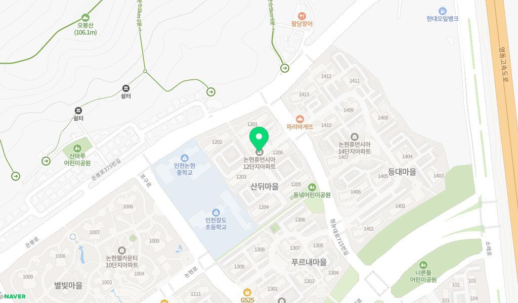 논현다올어린이집 위치 지도