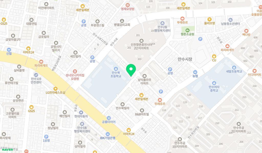 목민어린이집 위치 지도