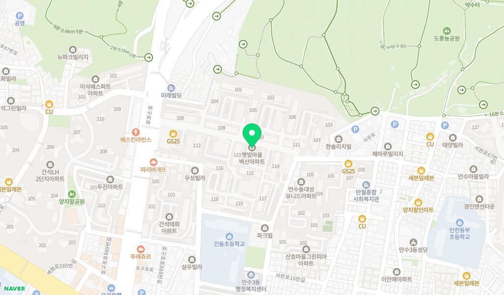 벽산소망별어린이집 위치 지도