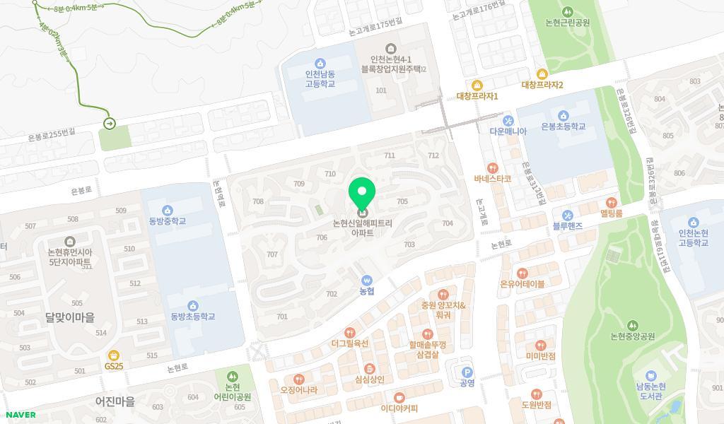 신일해피키즈어린이집 위치 지도