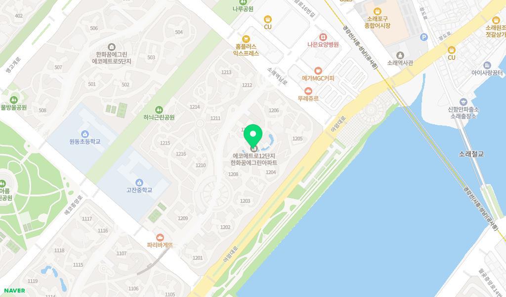 나무향기어린이집 위치 지도