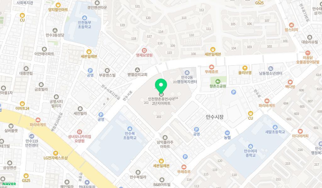 향촌꼬마숲어린이집 위치 지도