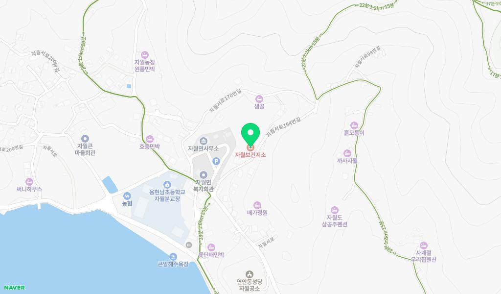 공립자월보듬이나눔이어린이집 위치 지도
