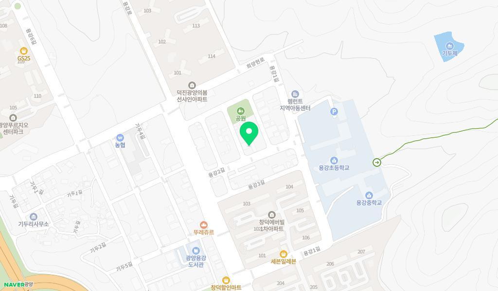 용강어린이집 위치 지도