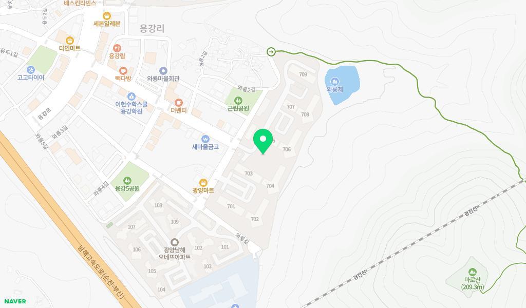 늘해랑어린이집 위치 지도