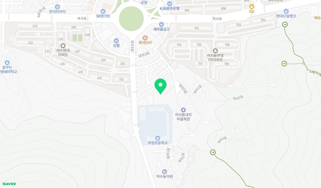 한빛어린이집 위치 지도