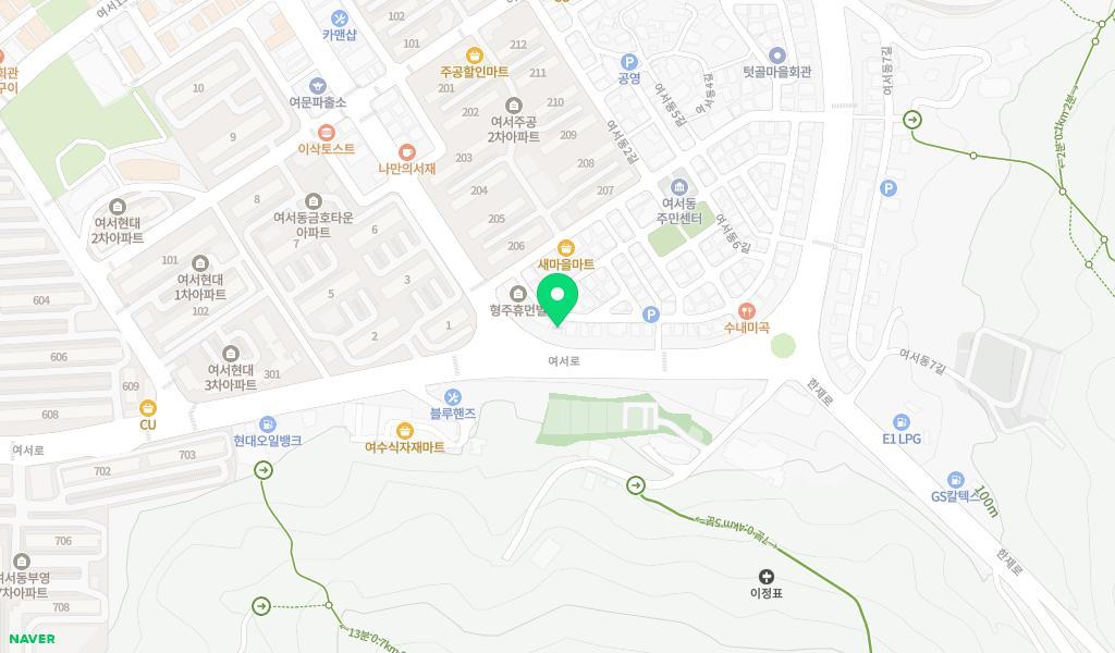 오뚜기어린이집 위치 지도