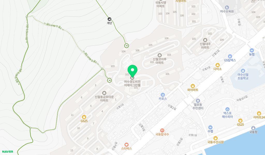 지에이그린웰어린이집 위치 지도