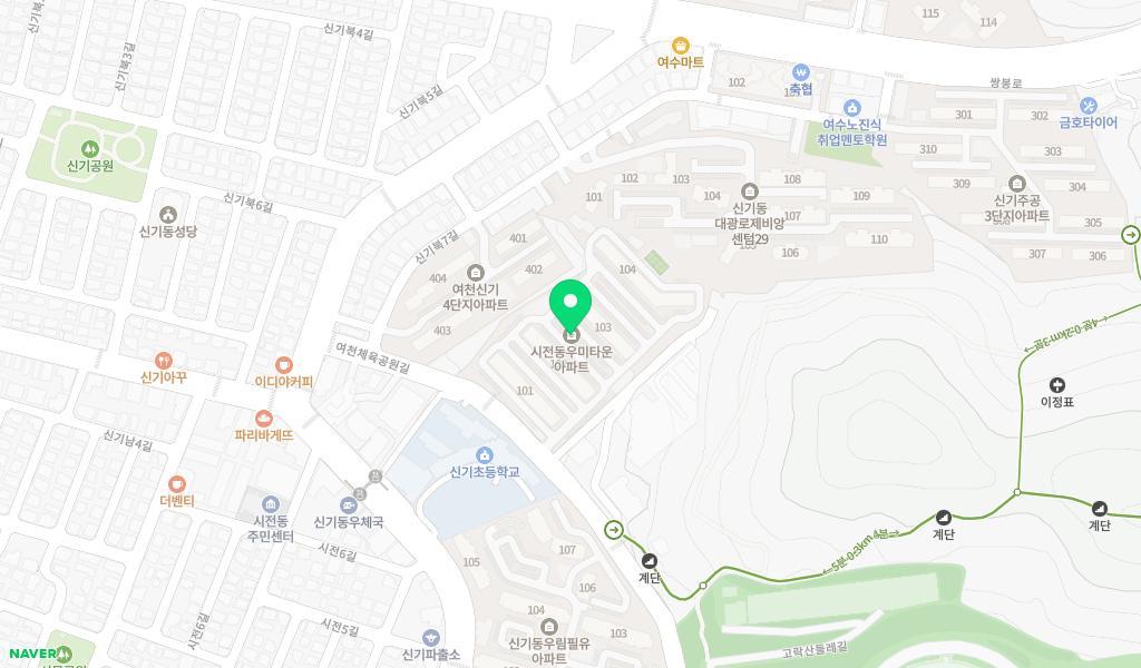 시전사임당어린이집 위치 지도