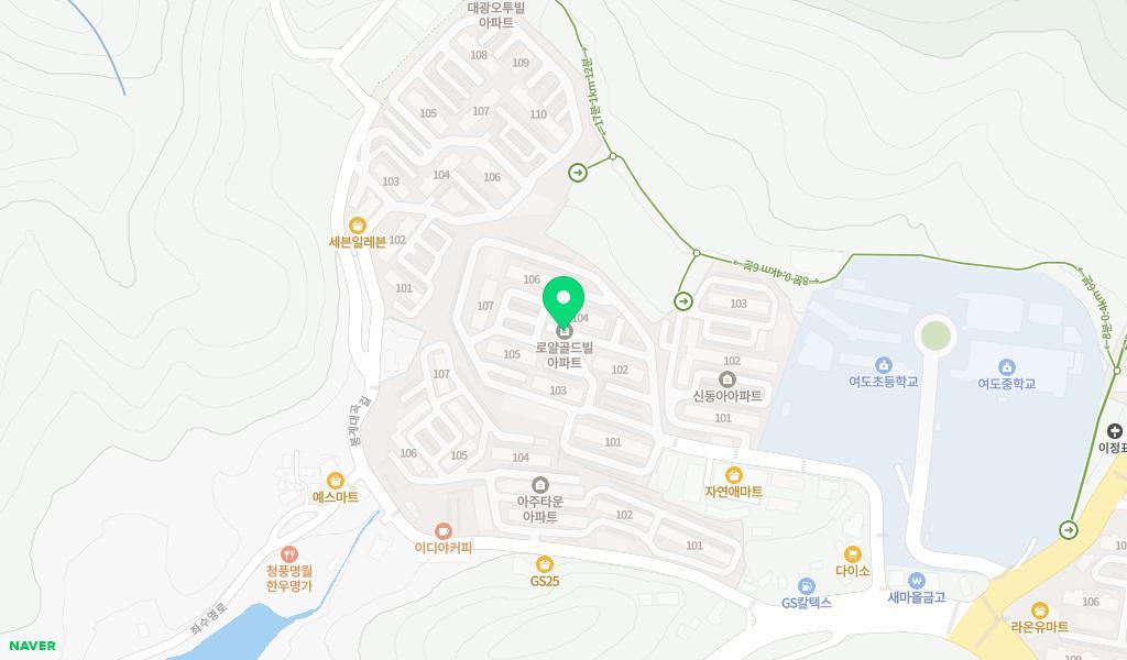 로얄어린이집 위치 지도