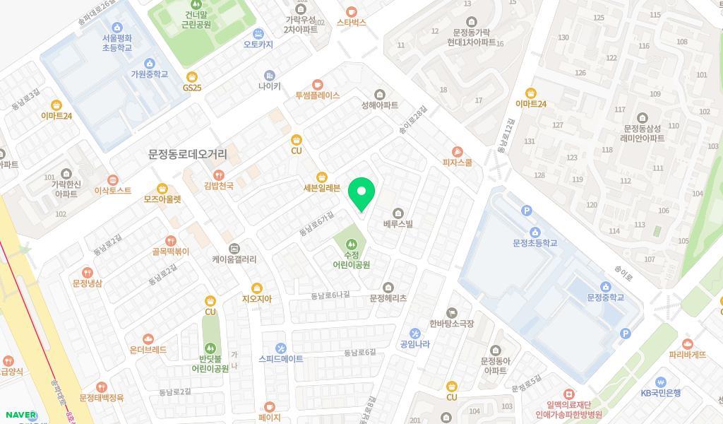 동화키즈 어린이집 위치 지도
