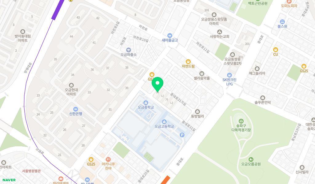 나무어린이집 위치 지도