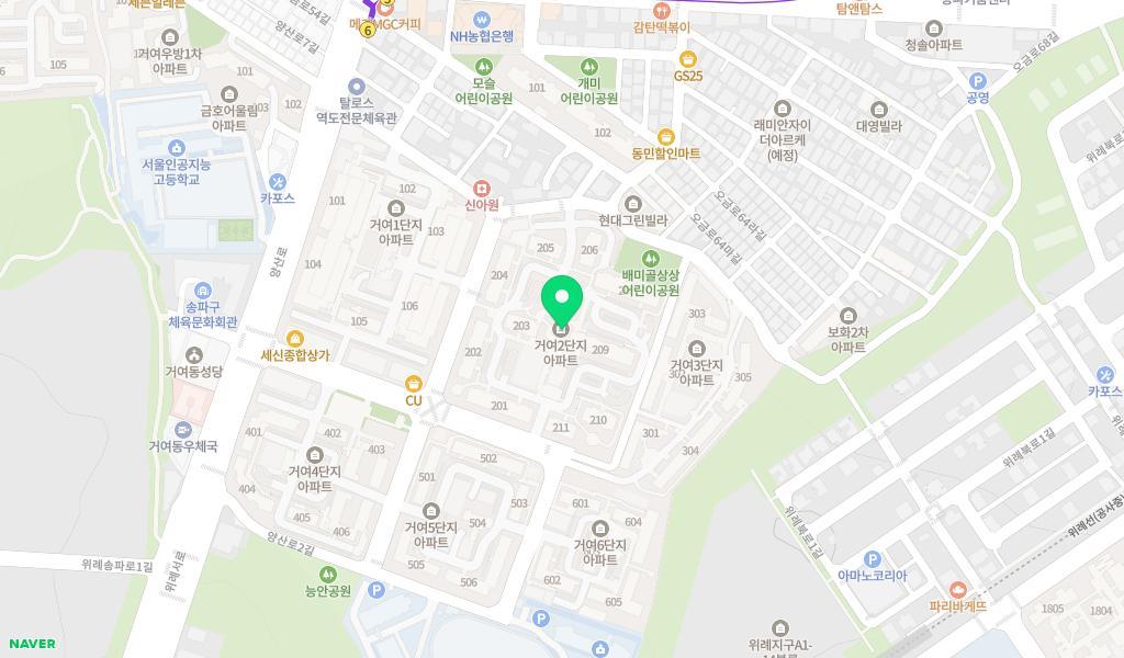 다사랑어린이집 위치 지도