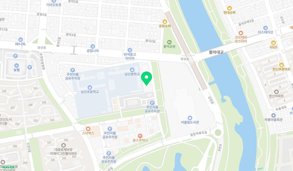 오천보듬이나눔이어린이집 위치 지도