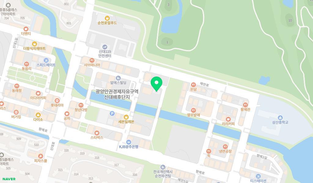 현대제철순천어린이집 위치 지도