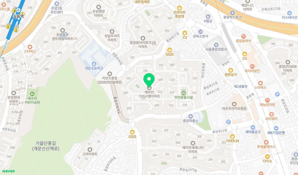 삼성래미안어린이집 위치 지도