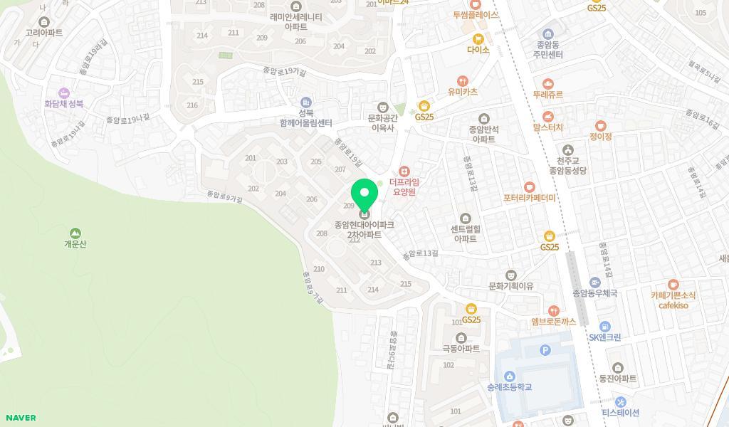아이동산어린이집 위치 지도