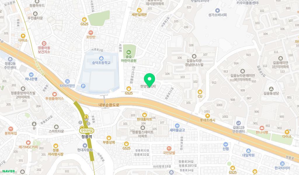 짐랜드 어린이집 위치 지도