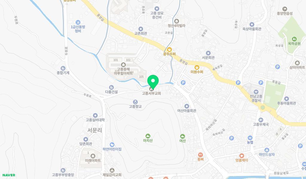 고흥서부어린이집 위치 지도