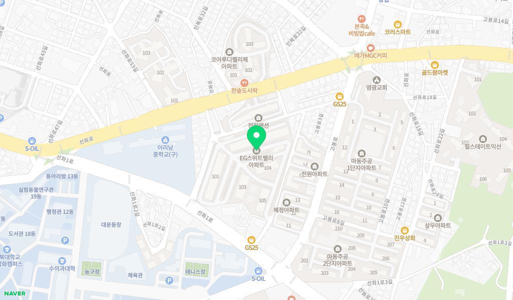 베베스쿨어린이집 위치 지도