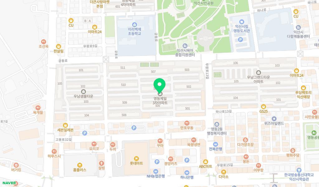 재미나라어린이집 위치 지도