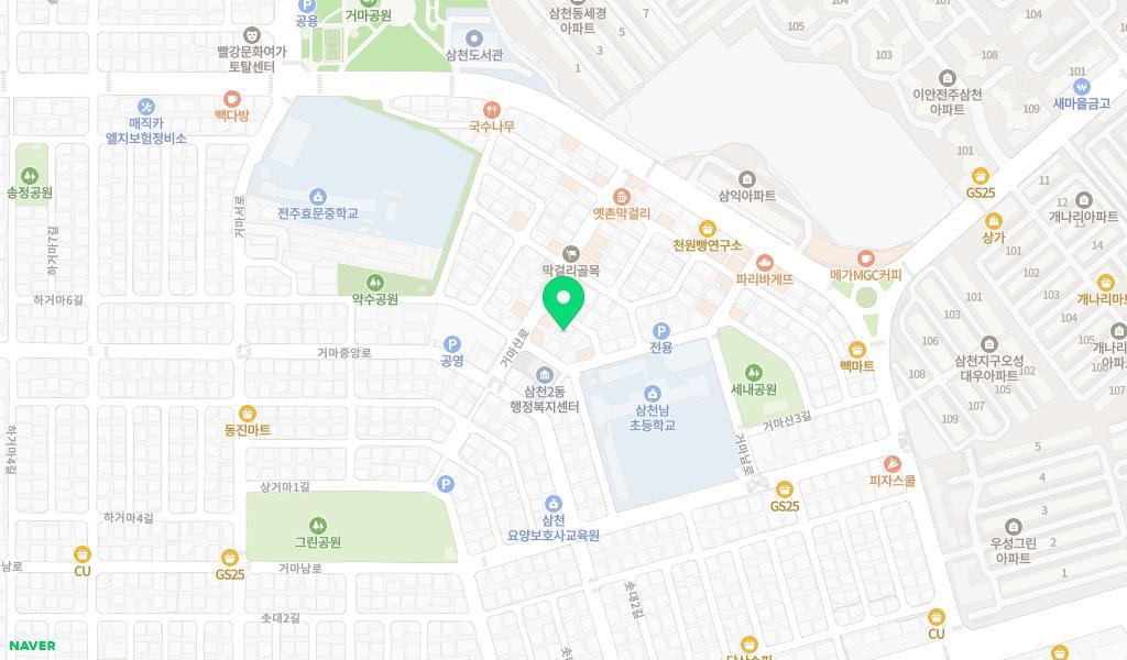 캥거루어린이집 위치 지도