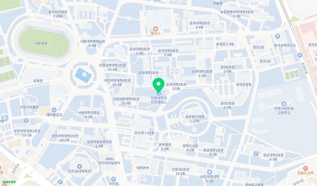 전북대학교 숲속어린이집 위치 지도