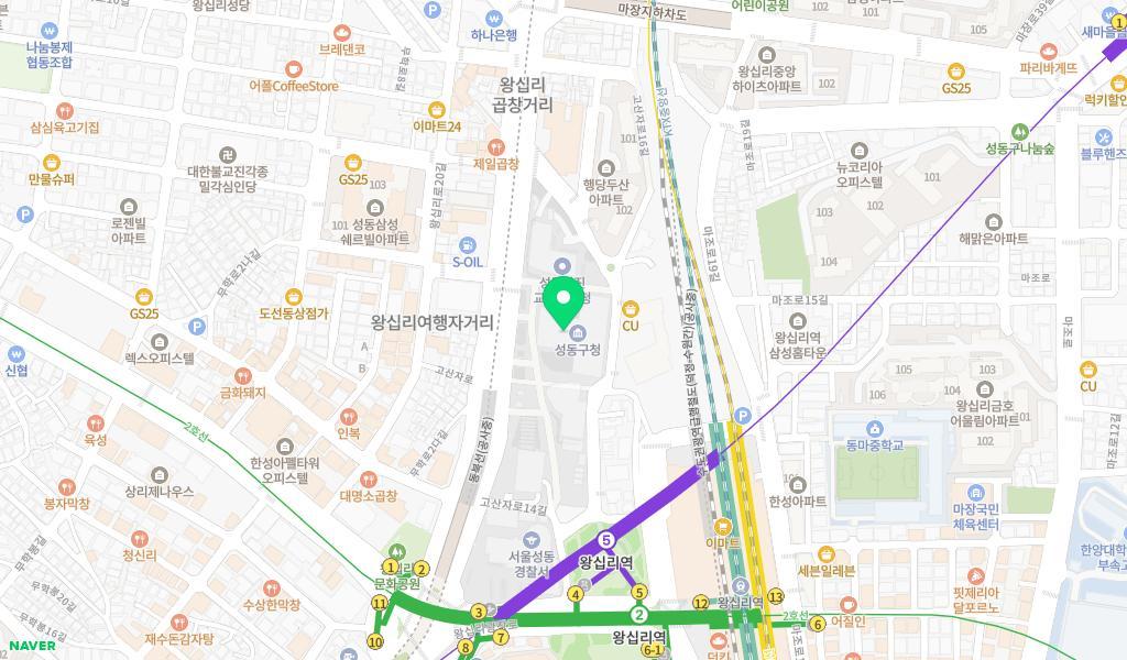 구립 금호어린이집 위치 지도